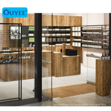 Modern Wooden Wooden Store Counter Pharmacy Shop Counter Design Wood Showcase Designs For Medical Store Decoration